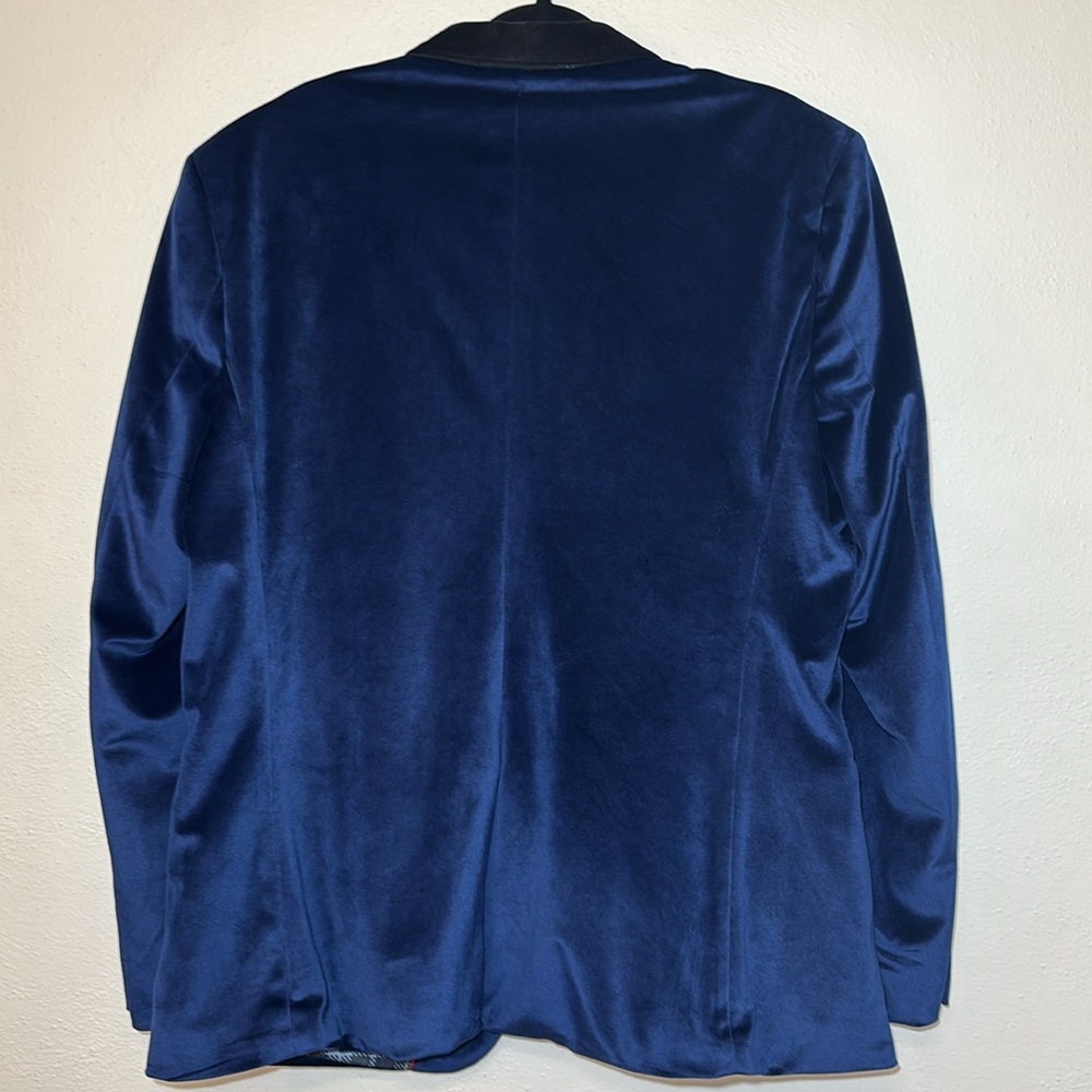 OppoSuits Blue Velvet Blazer dinner jacket single button sport coat evening coat - Picture 3 of 7